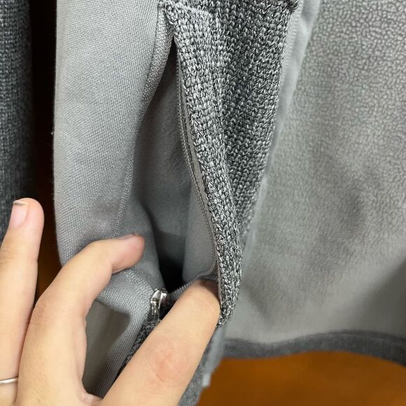 Spyder Women's Two-Tone full zip Gray fleece textured Jacket - Picture 6 of 6